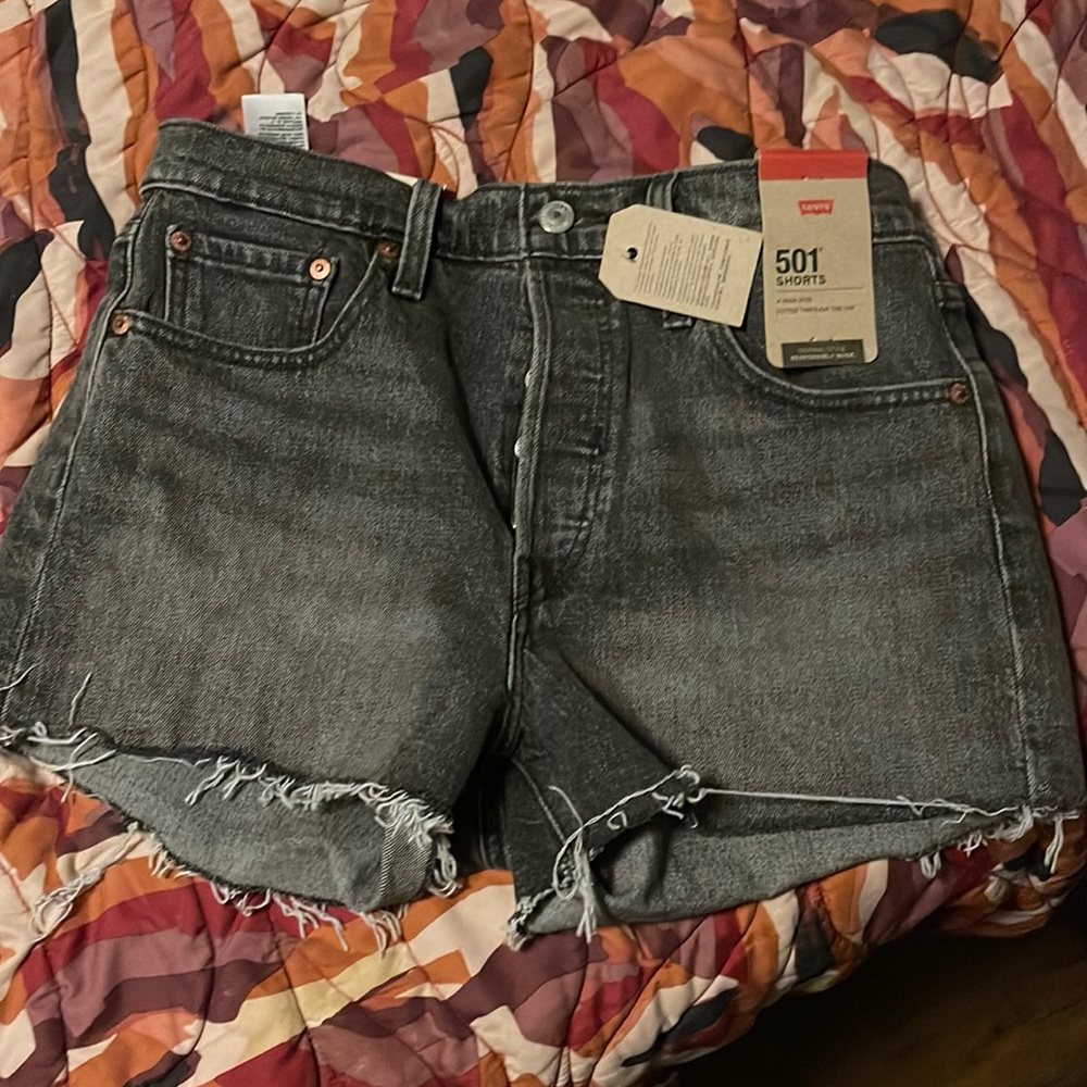 Levi Strauss Jean shorts. Charcoal color